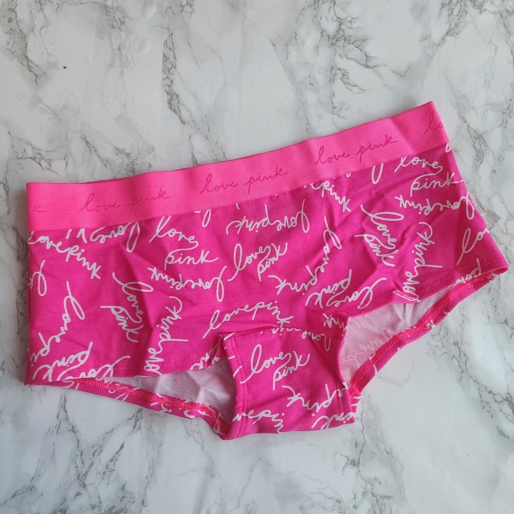 PINK VS Logo BoyShort Shortie Panty Underwear